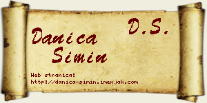 Danica Simin vizit kartica